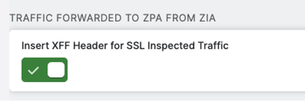 Disable XFF Header insertion | Zscaler